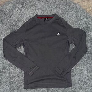 Jordan Men's Gray Long Sleeve Shirt